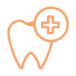Tooth with plus icon
